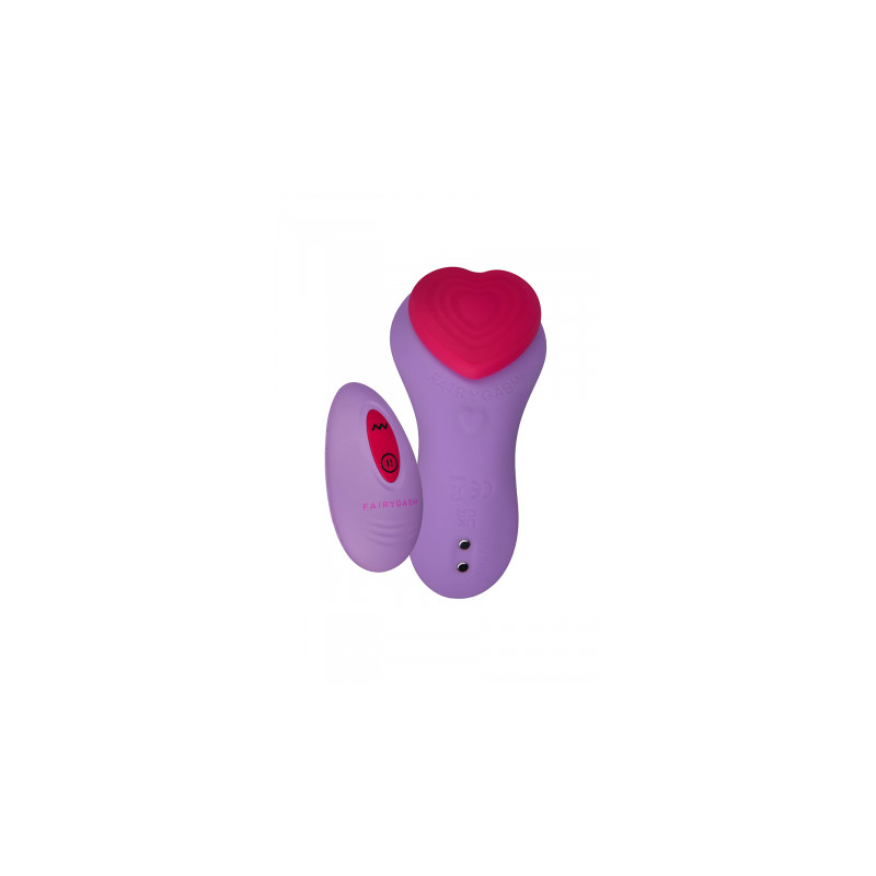 Stimulateur télécommandé de culotte HeartGem violet - FairyGasm